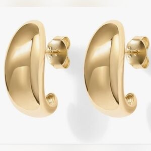 12 pairs PAVOI 14K Yellow Gold GP Sterling Silver 925 Post Huggie Earrings